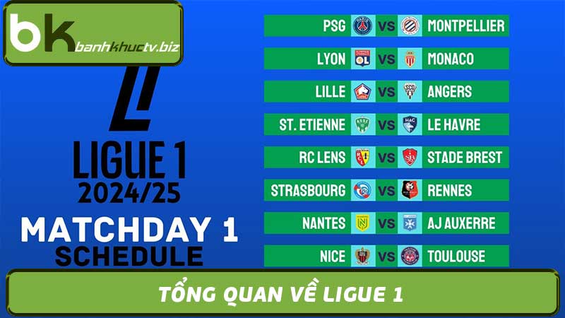 Lịch Thi Đấu Ligue 1 - Bóng Đá Pháp Giải Đấu Hàng Đầu 