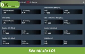 Tuyệt chiêu chơi kèo tài xỉu LOL đánh sập nhà cái